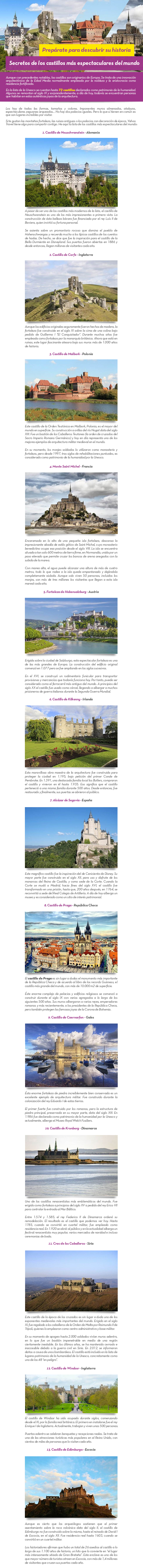 Prep�rate para descubrir su historia  Secretos de los castillos m�s espectaculares del mundo