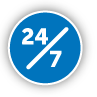 Disponible las 24 horas, 7 d�as de la semana.